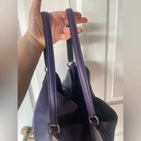 Purple Coach Purse 💜 Edie Handbag - Picture 17 of 17